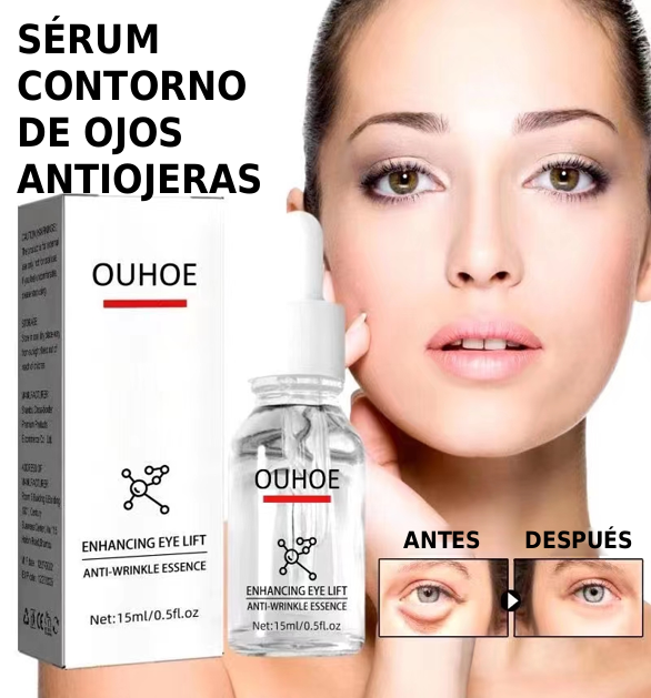 Sérum antiojeras para el contorno de ojos, creado para cuidar la delicada piel de la mirada y suavizar los signos de fatiga y envejecimiento
