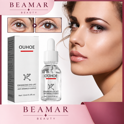 Sérum antiojeras para el contorno de ojos, creado para cuidar la delicada piel de la mirada y suavizar los signos de fatiga y envejecimiento